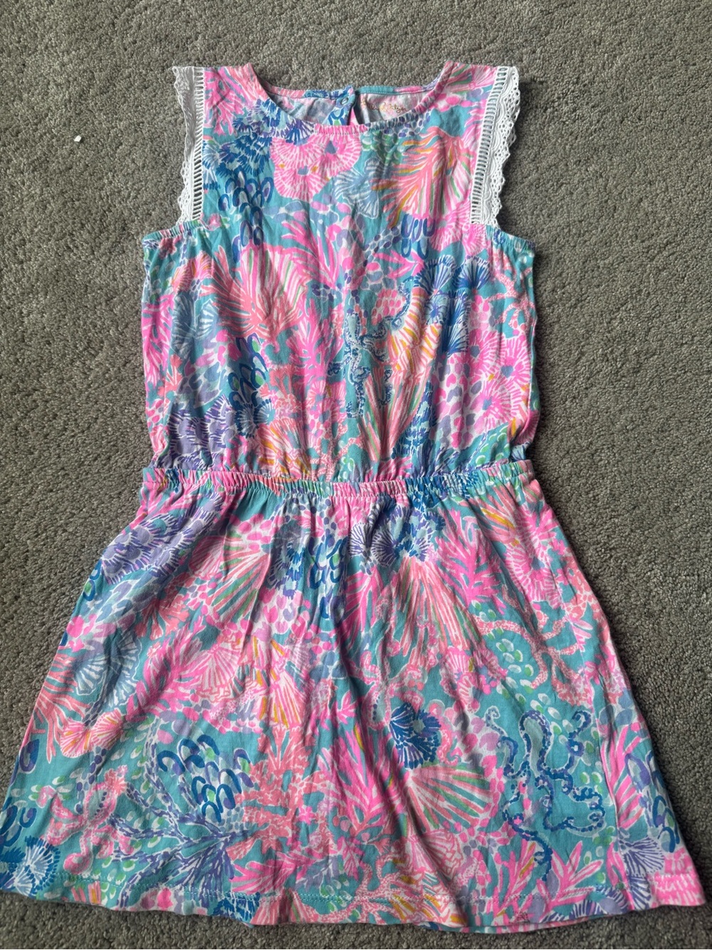 LILLY PULITZER Agee Romper SPLENDOR IN THE SAND
